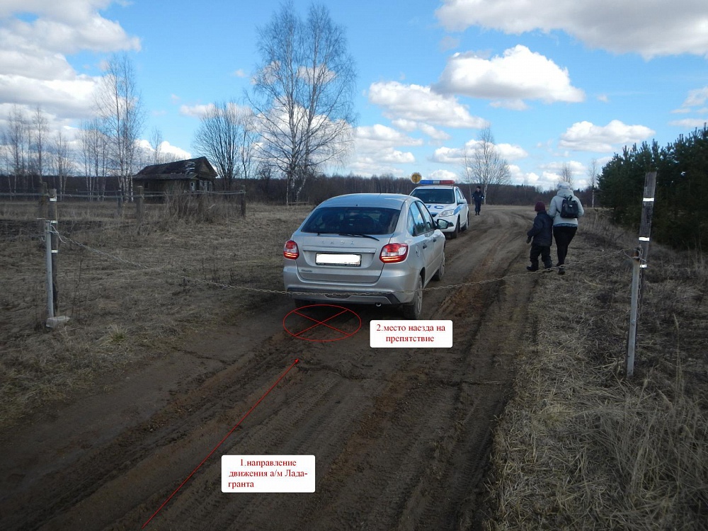 В поселке под Костромой автоледи устроили две аварии