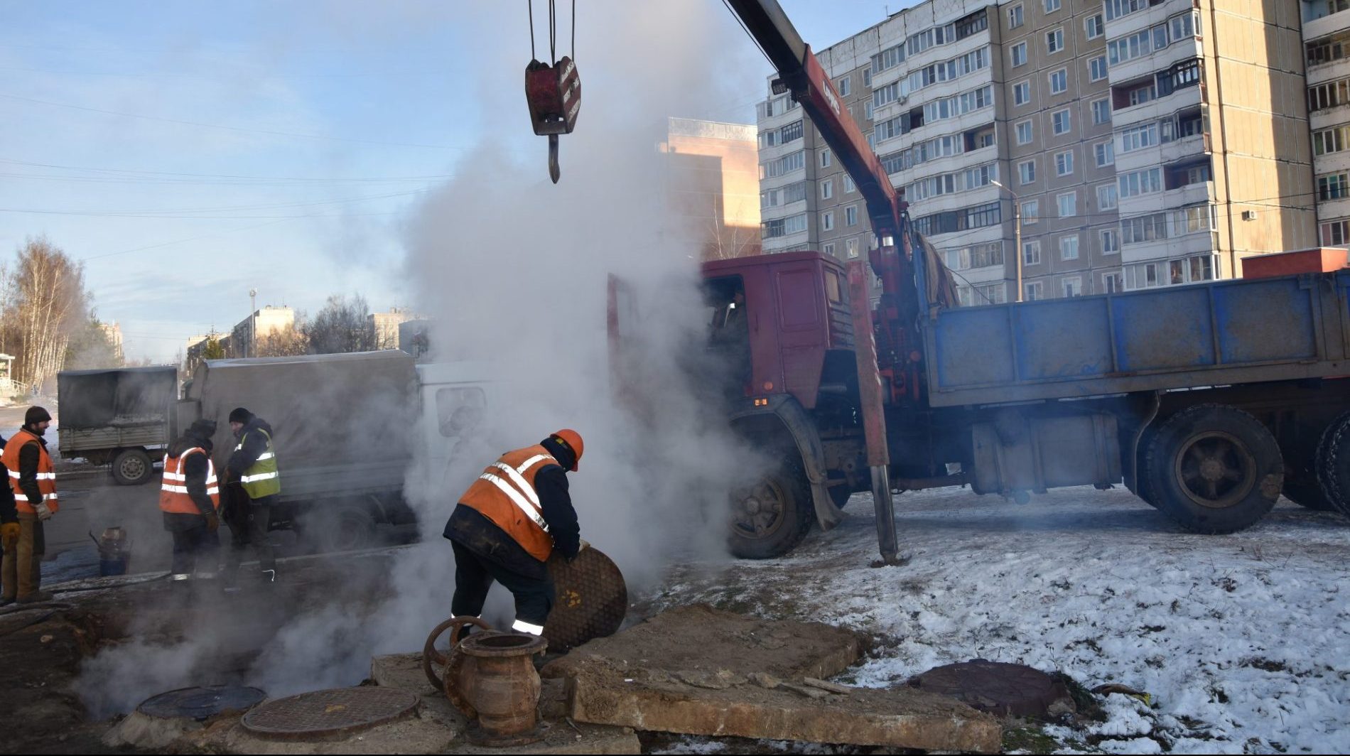 В Костроме активно ведутся ремонты на теплосетях
