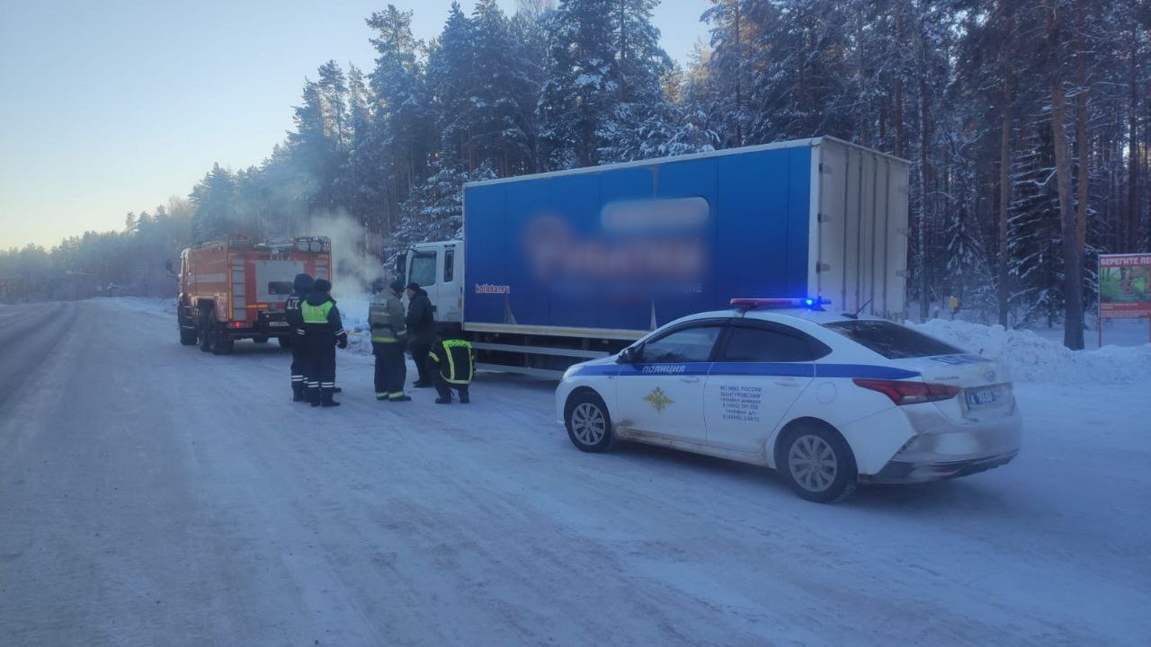 Костромские госавтоинспекторы спасли водителя большегруза от аномальных морозов
