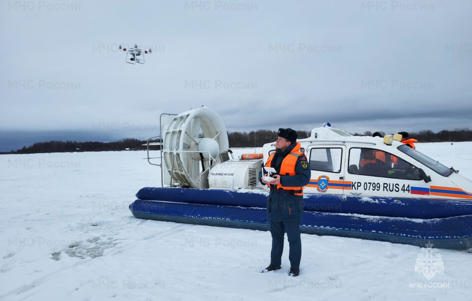 Состояние льда в Костроме оценивают беспилотники