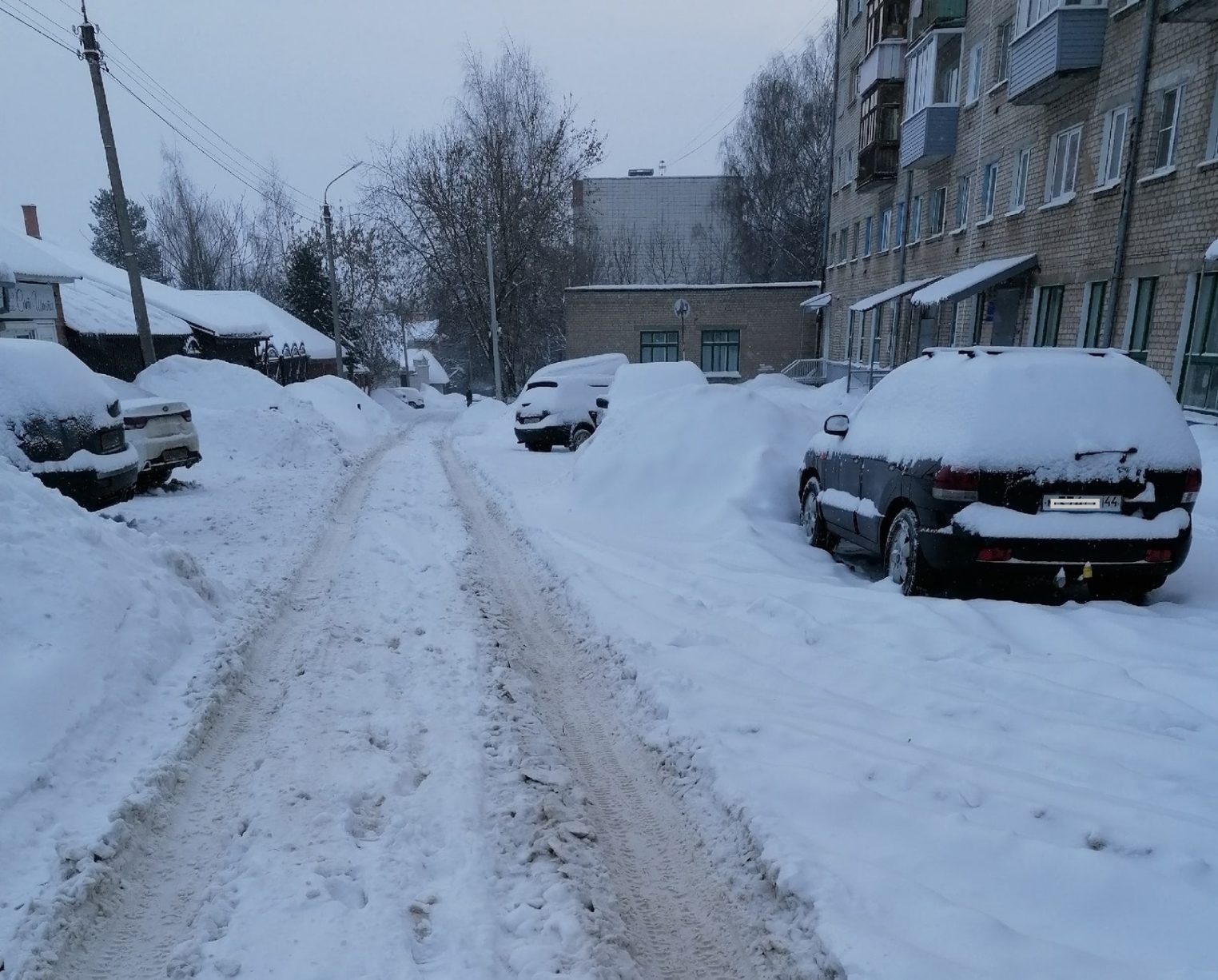 В Костромской области выпало рекордное количество снега