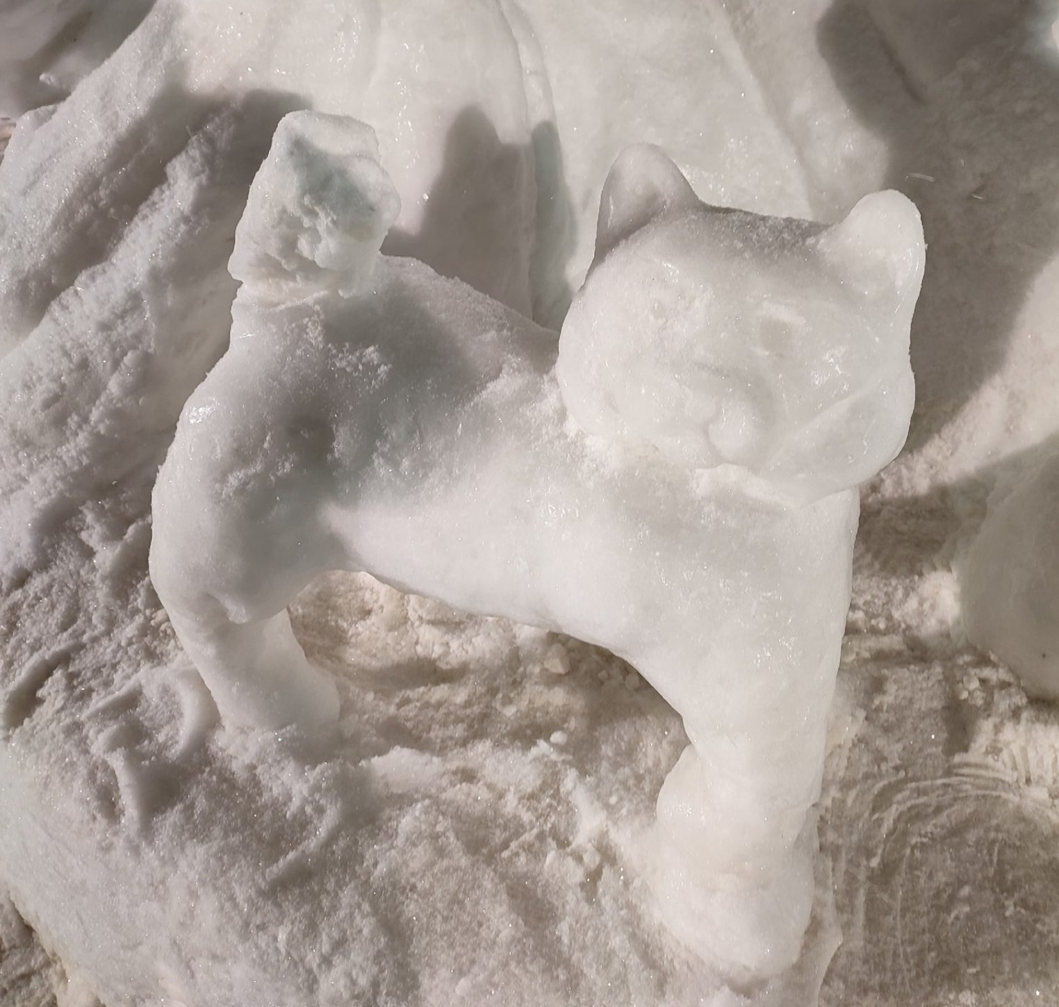 Жители Костромы варварски крушат ледяные скульптуры после фестиваля