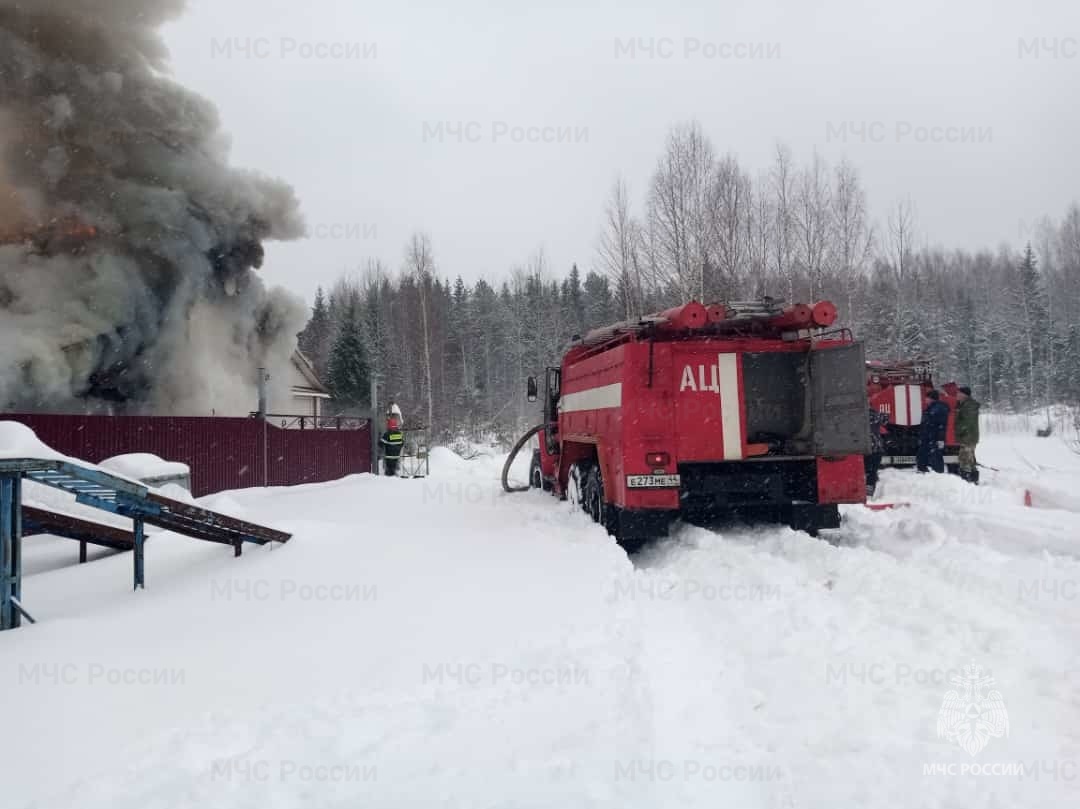 Случайность или совпадение: дачный дом в Костромской области полностью сгорел