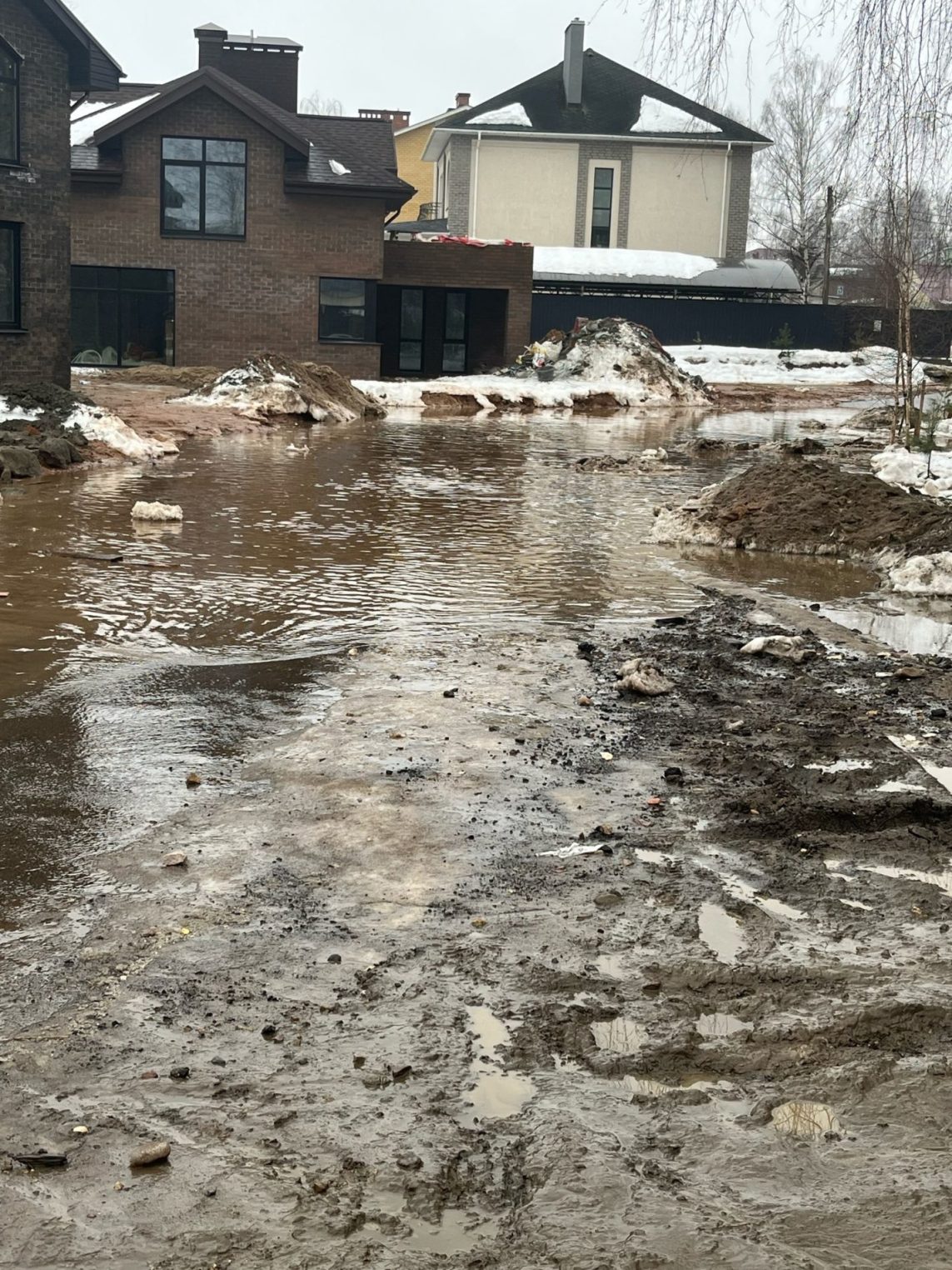 Талые воды затопили ещё одну костромскую улицу