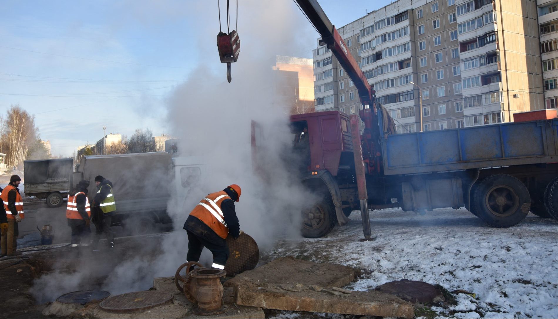 На некоторых улицах Костромы отключили отопление и горячую воду