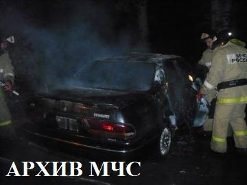 Ночью в Костроме сгорели два автомобиля
