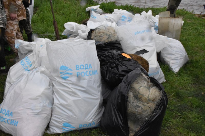 В костромском заливе собрали полтонны мусора