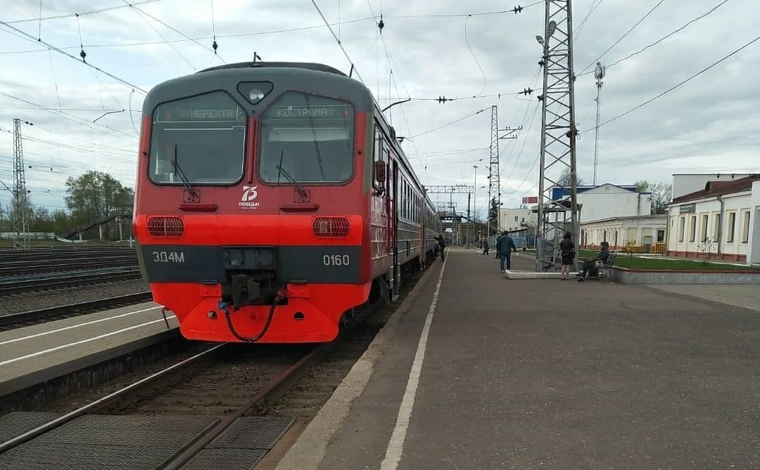 Два пригородных поезда в Костромской области изменяют расписание