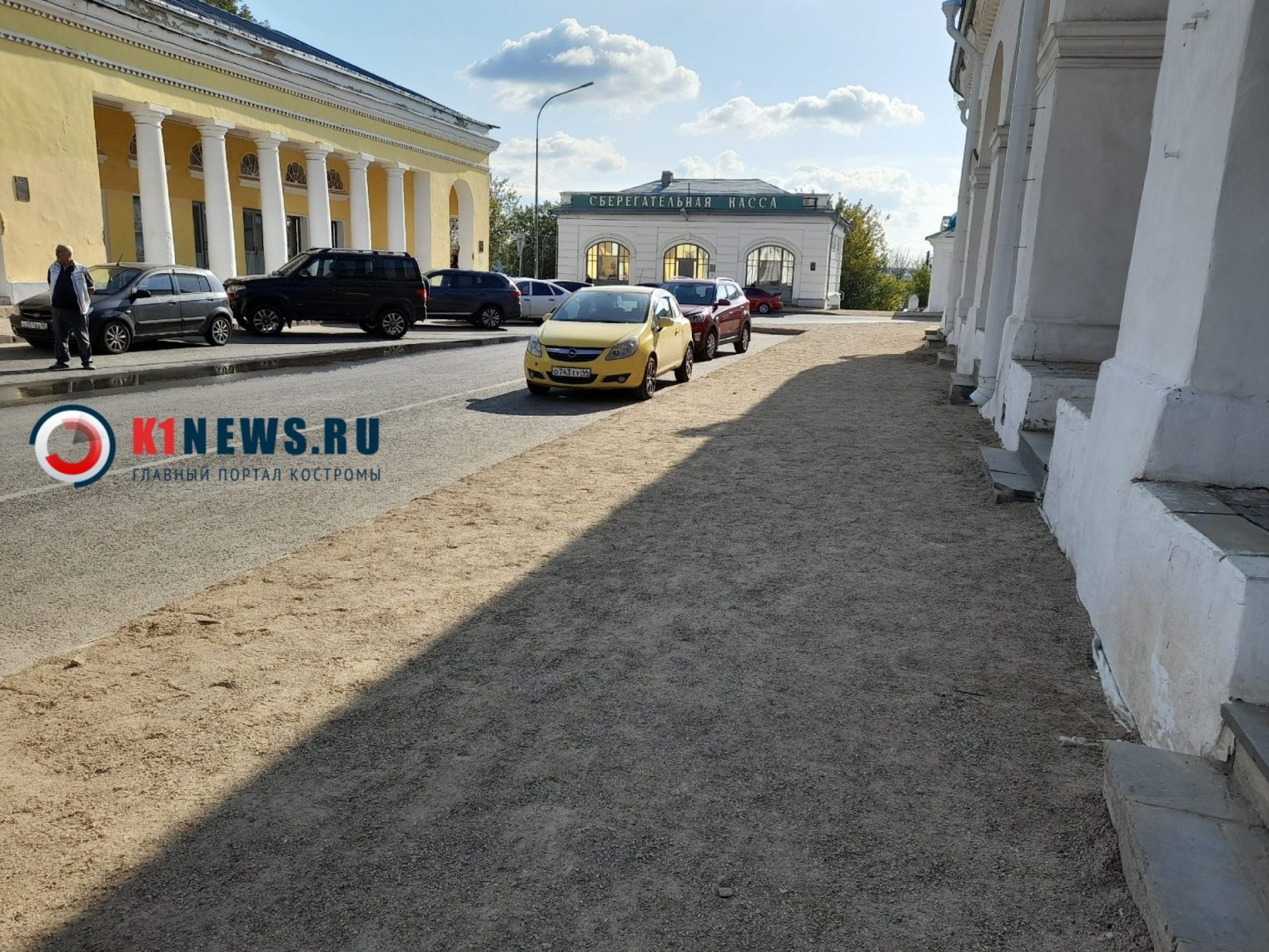 В Костроме "выпал" песок у архитектурного памятника