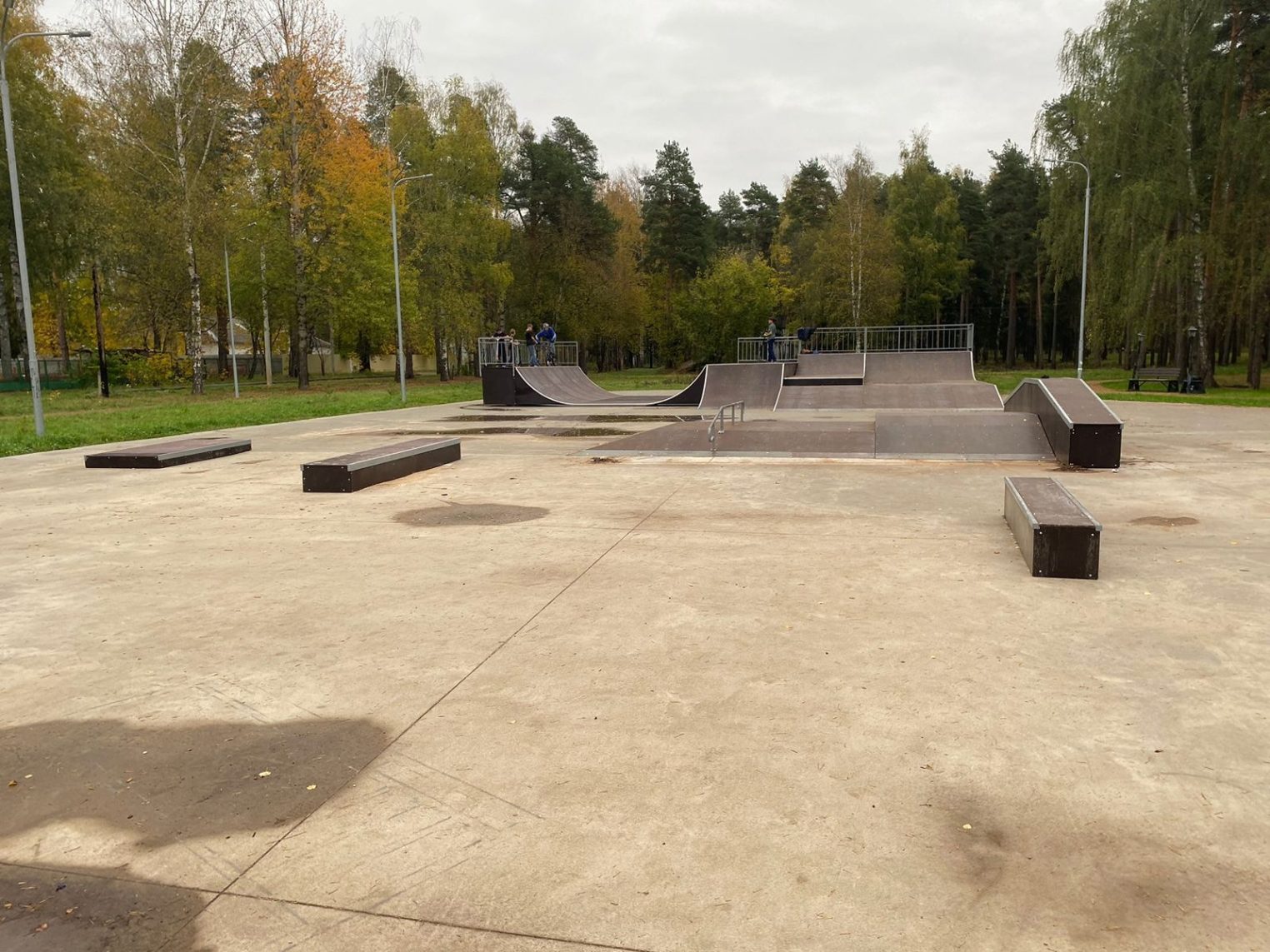 В парке Костромы появилась площадка для скейтеров
