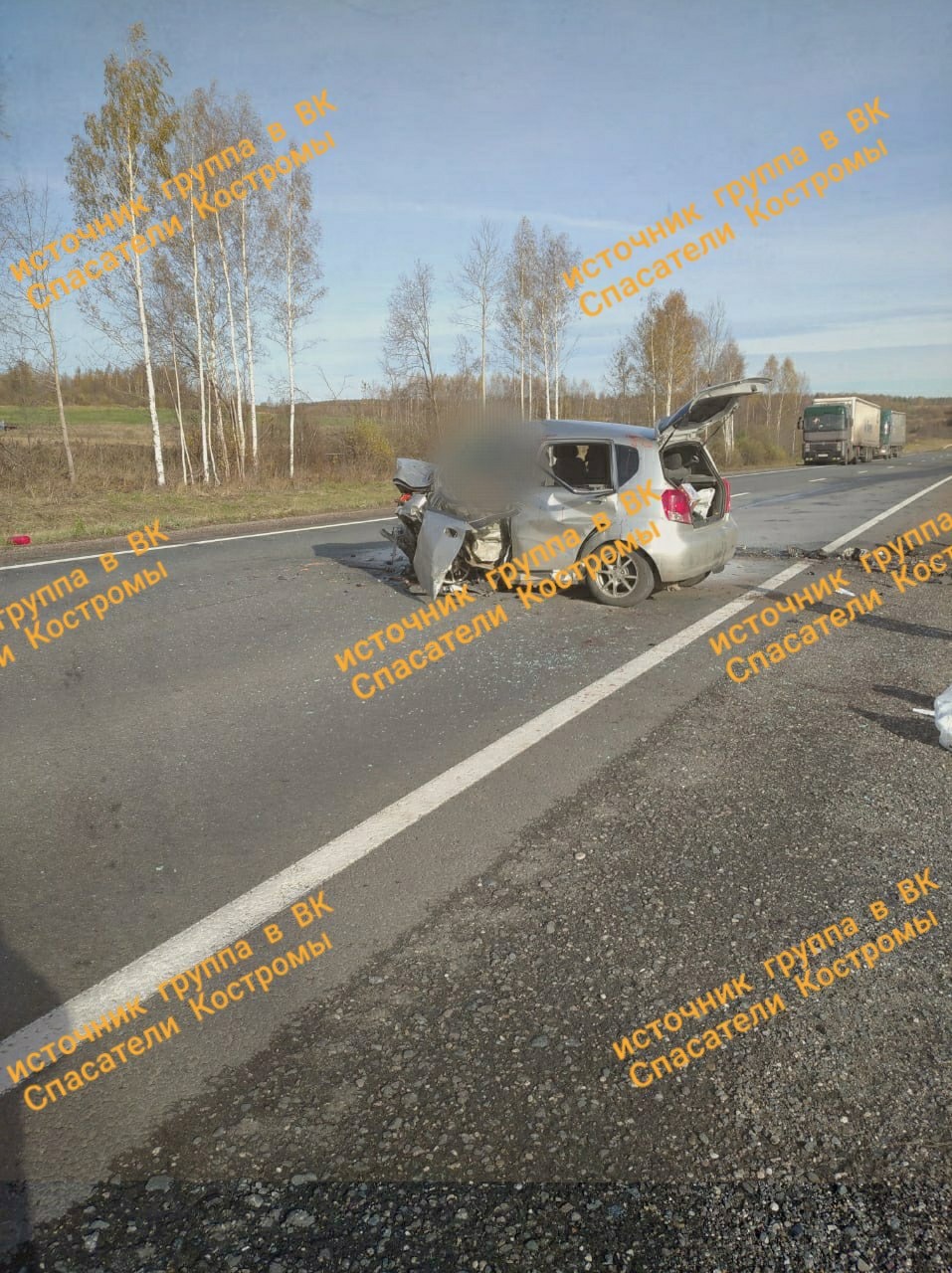 Ужасная лобовая авария унесла жизни трех человек на дороге под Костромой