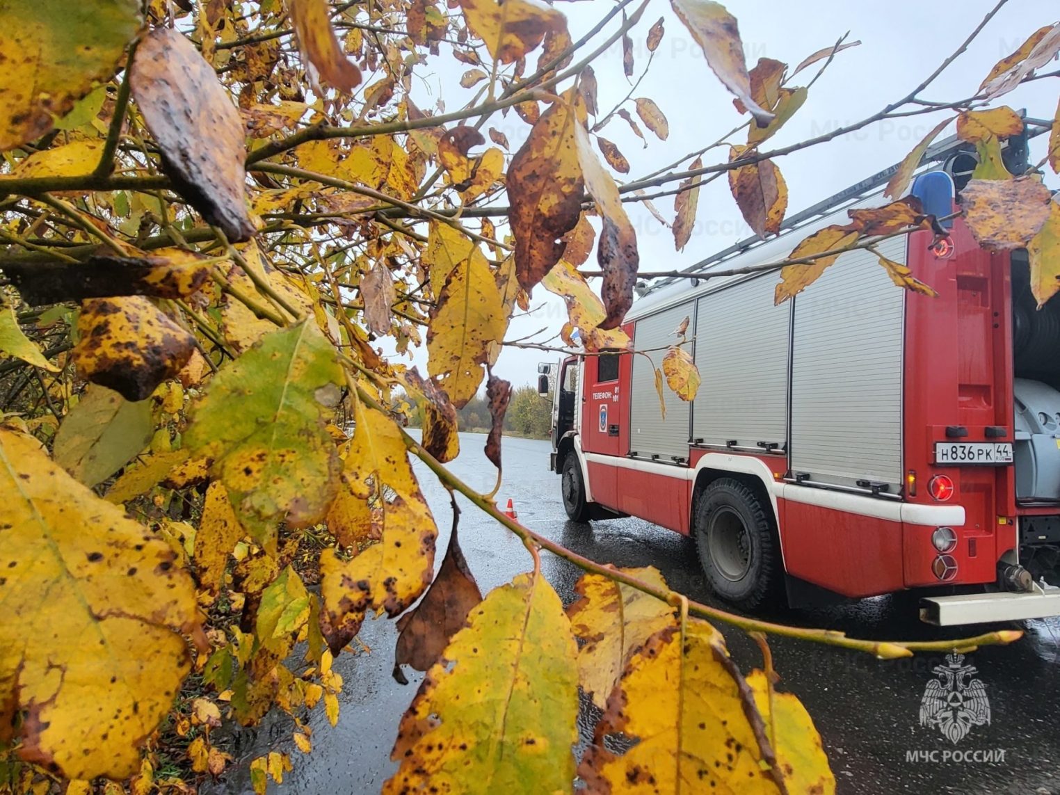 Гонки на пожарных автомобилях устроили костромские спасатели
