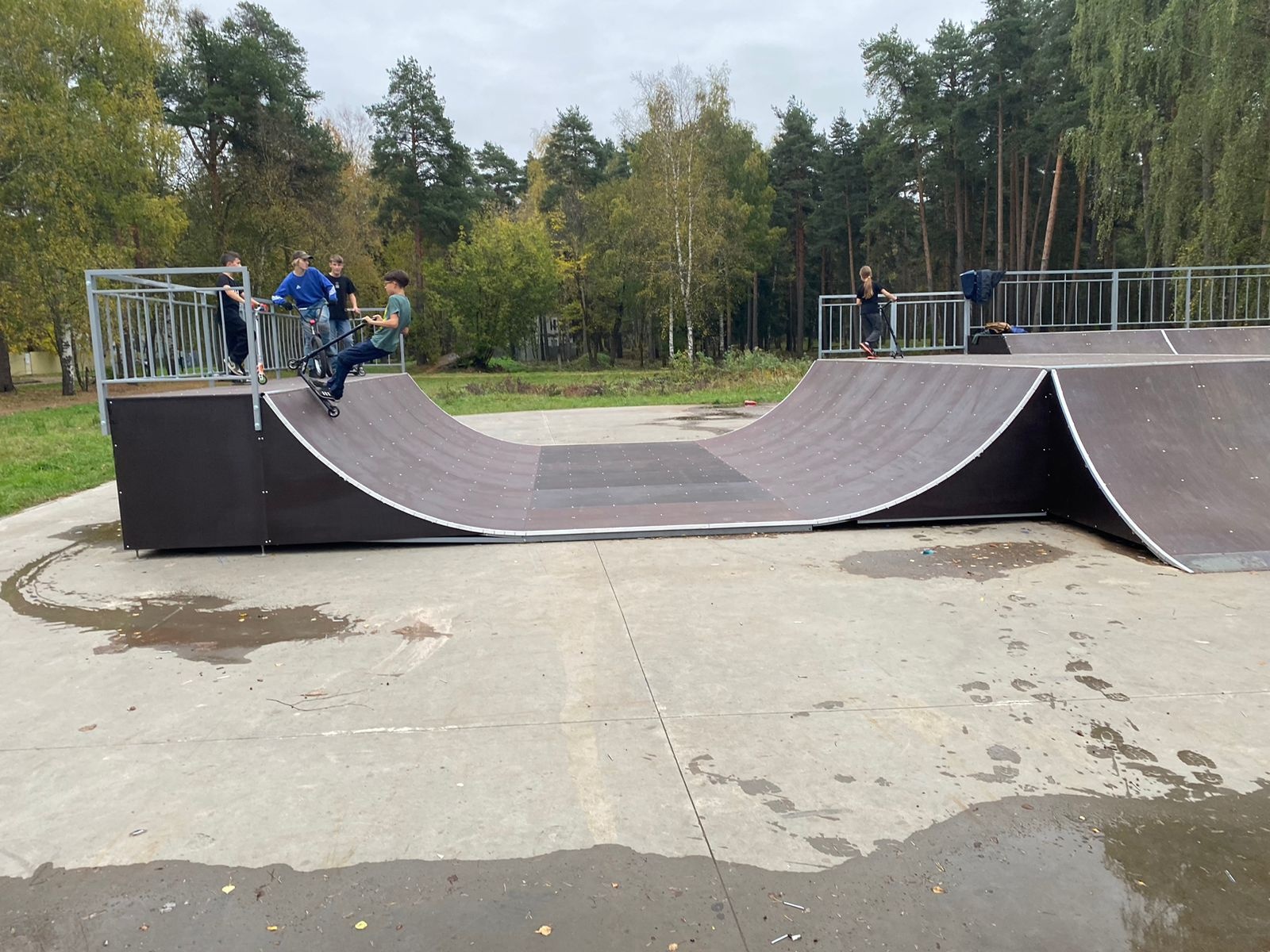 В парке Костромы появилась площадка для скейтеров