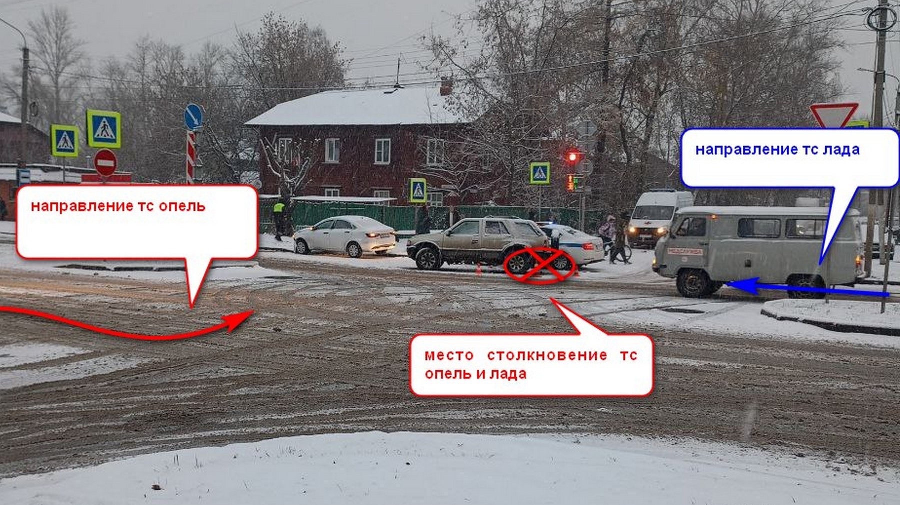 Перекресток в Костроме стал местом преткновения машин