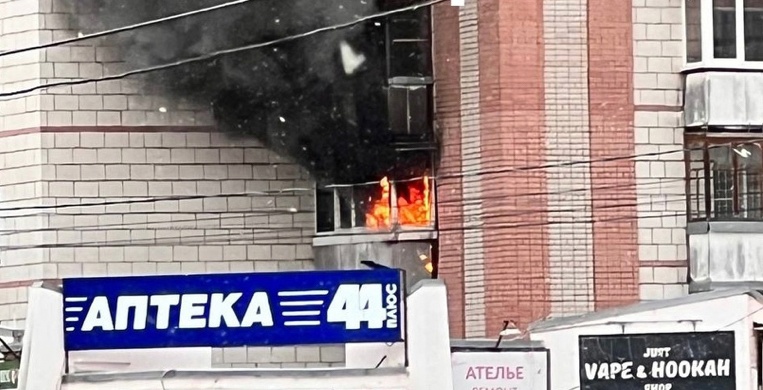 Оперативность росгвардейцев на пожаре в Костроме спасла жильцов многоэтажки