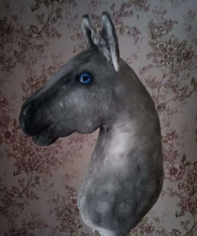 Голову лошади продают в Костроме для воображаемых скачек