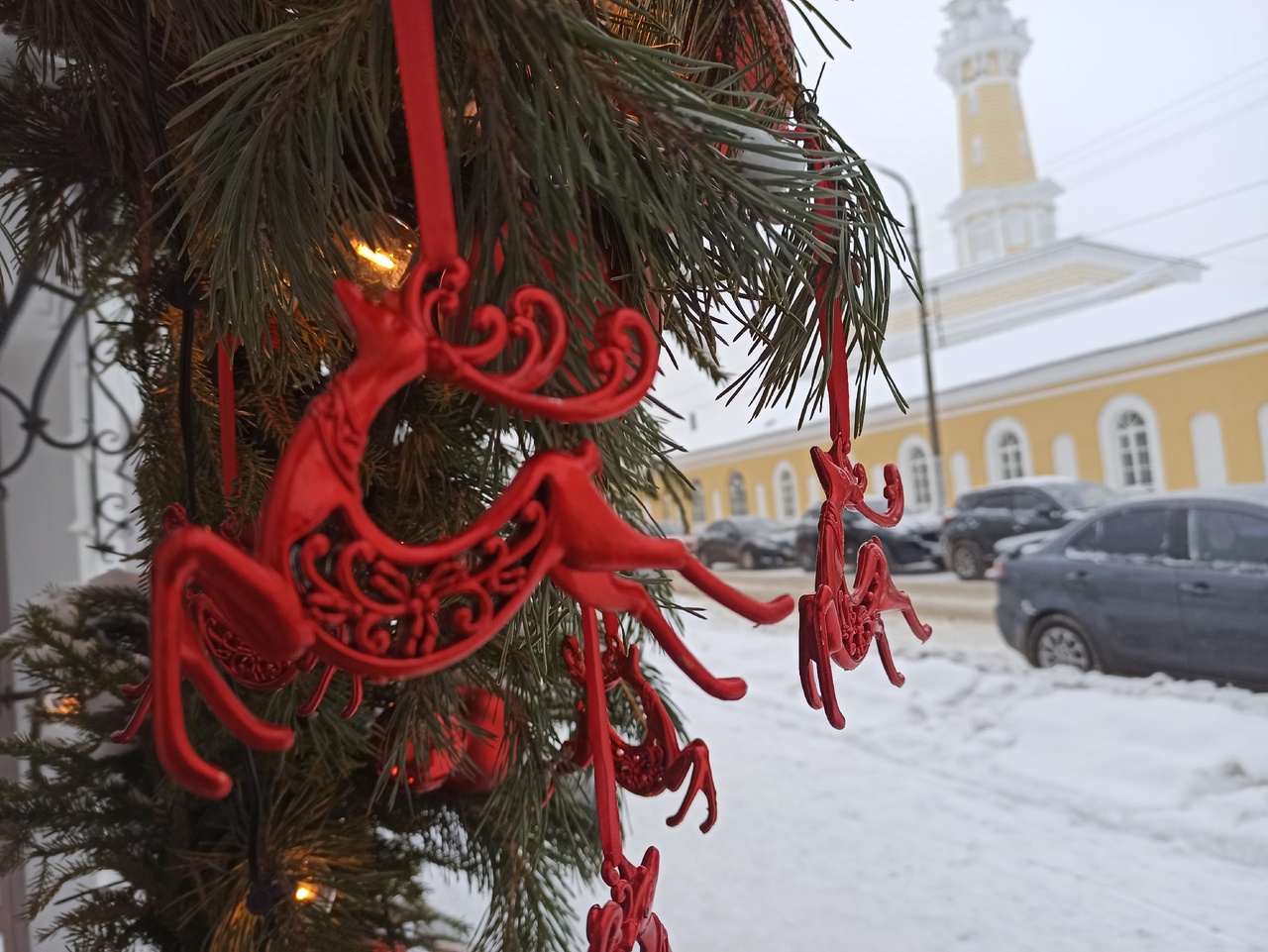 Пожарная каланча в Костроме засияет новогодними огоньками