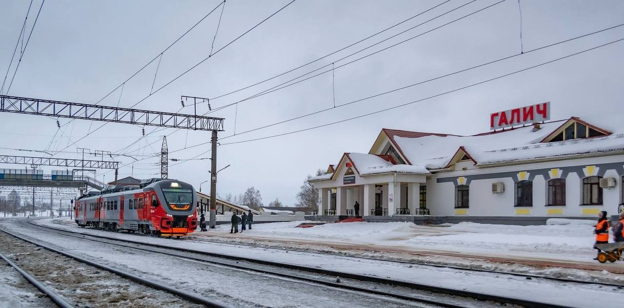 Небывалое количество поездов направят в Галич в феврале