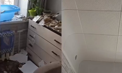 В Костроме починили потолок, рухнувший в квартире жены бойца СВО