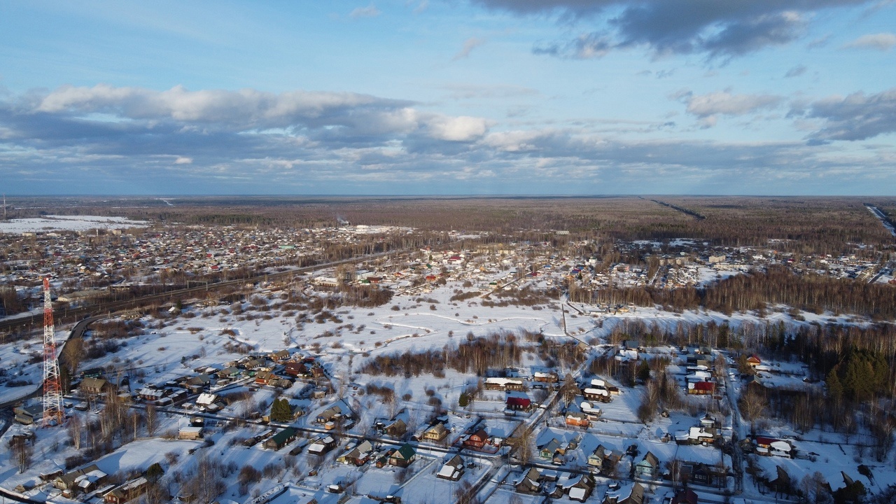 Костромич показал землякам Поназырево с высоты птичьего полета