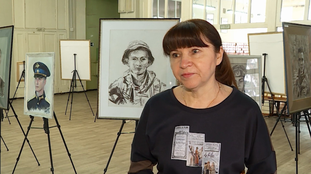 Художница Светлана Галаган привезла в Кострому портреты бойцов СВО