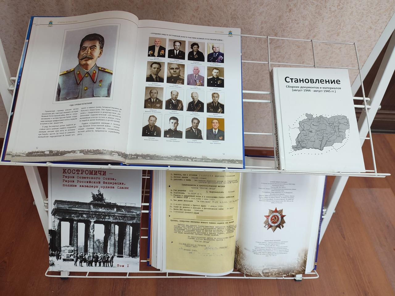 Книжная выставка о войне и победе открылась в Костроме