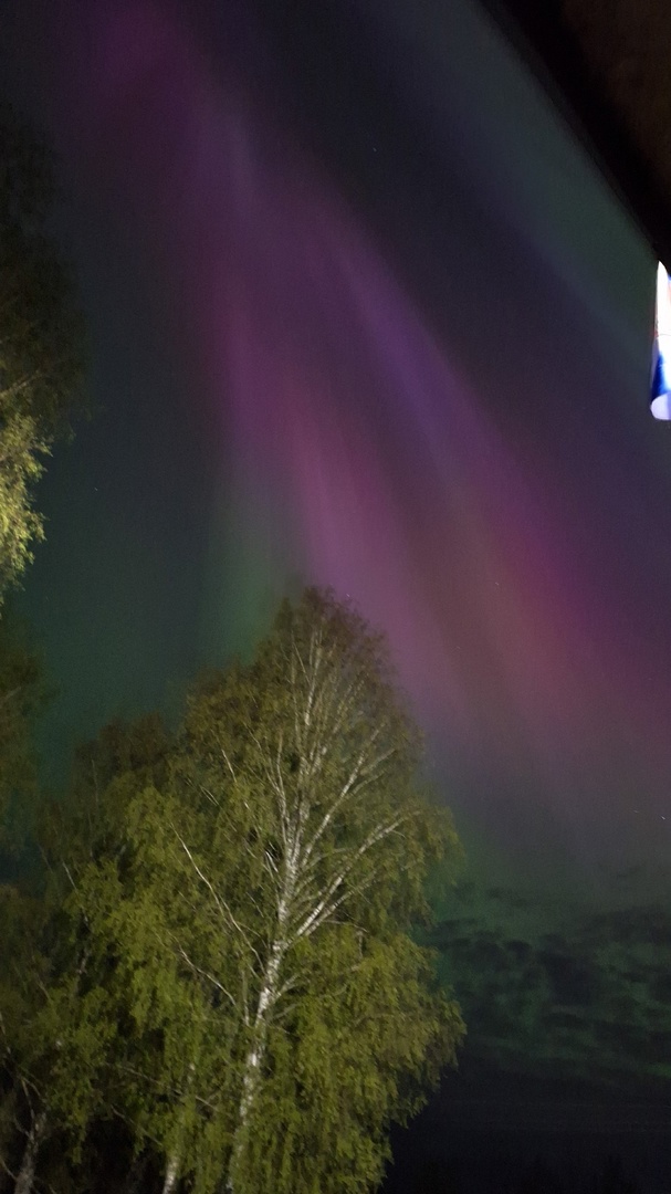 Костромичи делятся в соцсетях фотографиями полярного сияния
