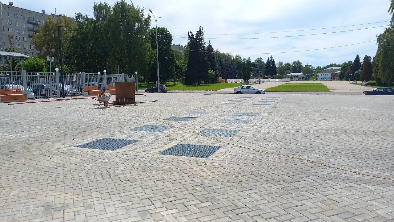 Пробный запуск фонтана на площадке у костромского цирка проведут со дня на день