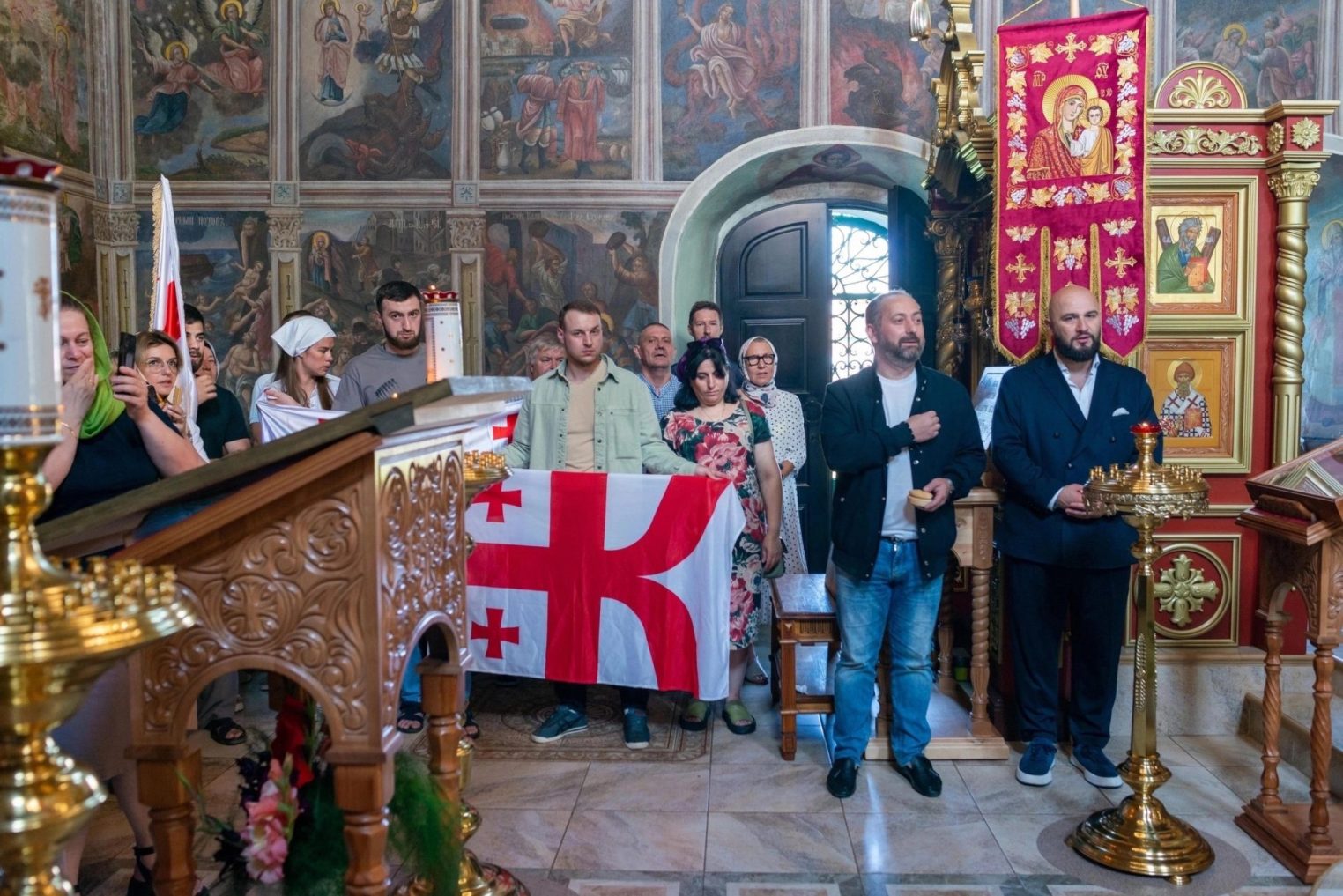 В храм под Костромой привезли грузинскую икону