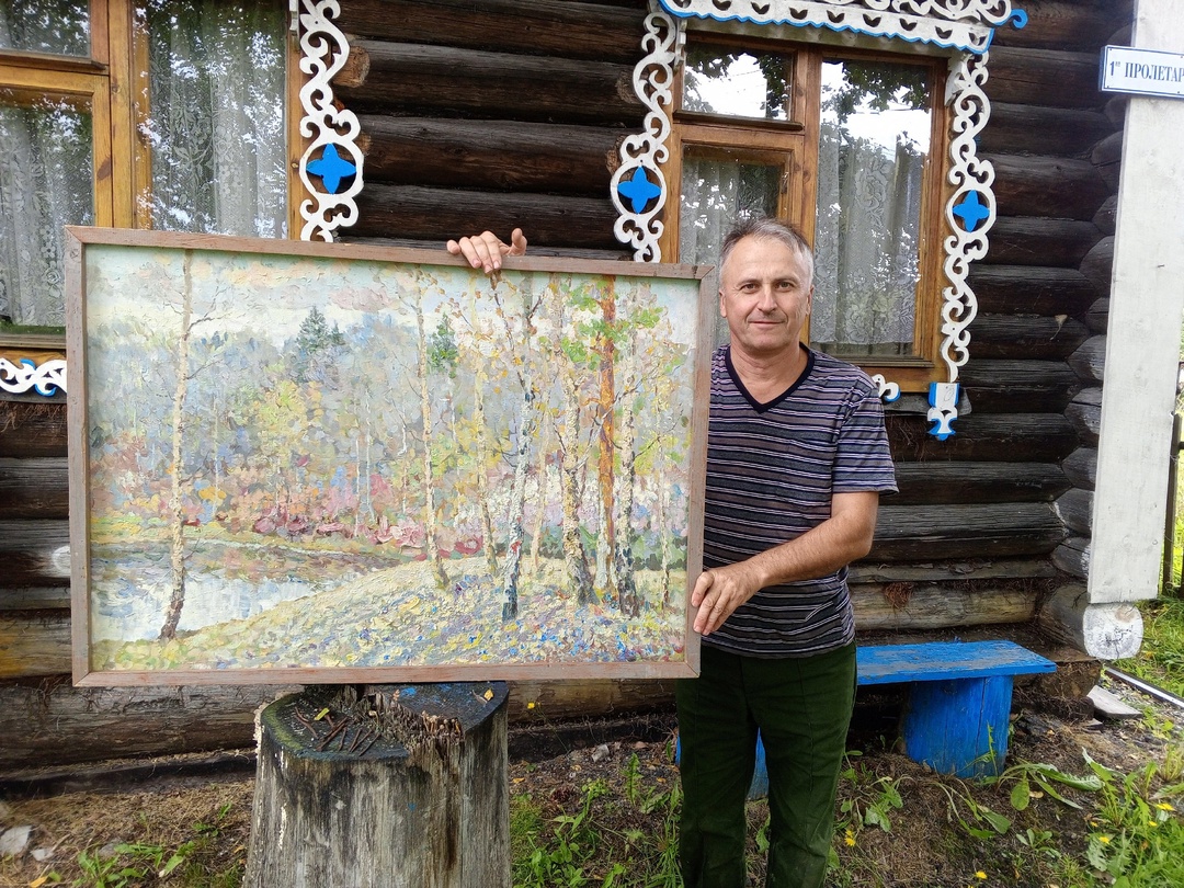 Картина заслуженного художника Леонида Виноградова вернулась на его малую родину в Мантурово