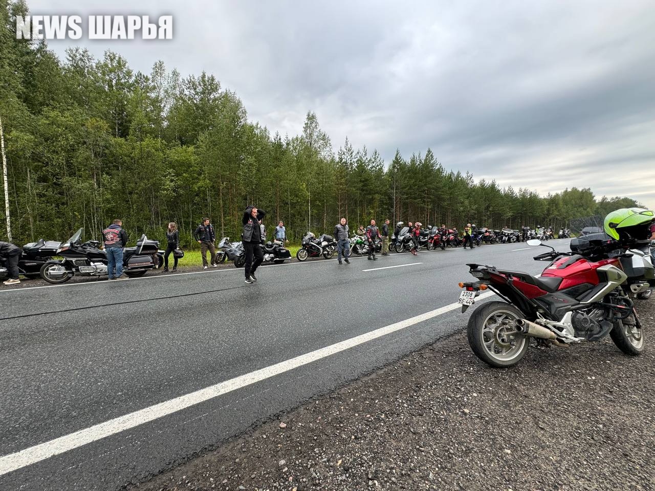 Рев мотоциклов прозвучал на улицах костромского райцентра