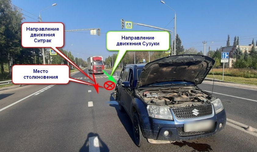 Большегруз проверил на прочность кроссовер костромича