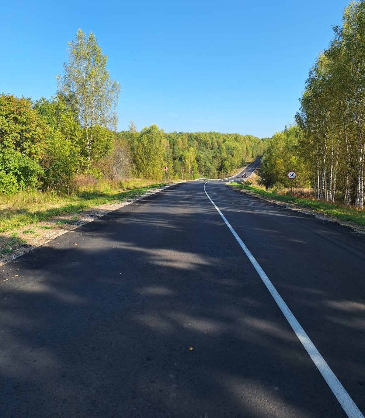 От ям избавили участок трассы в Костромской области