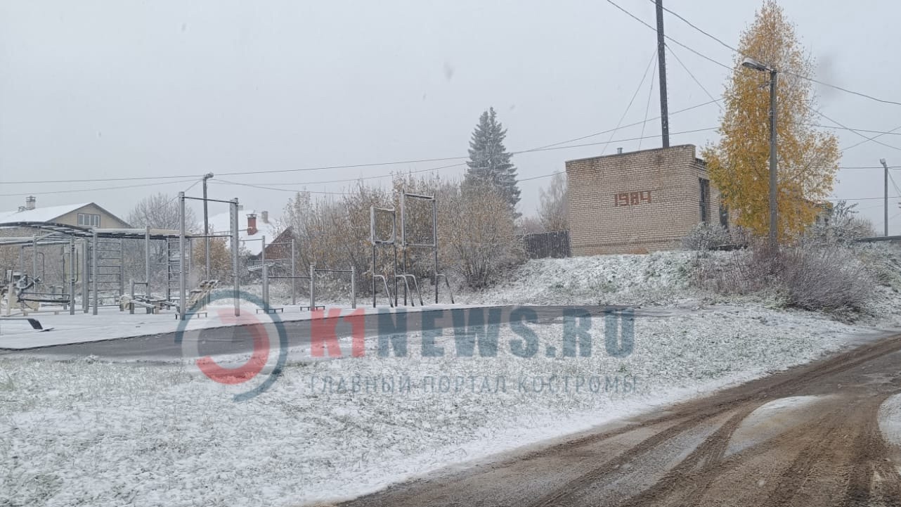 Костромичи делятся фотографиями первого снега