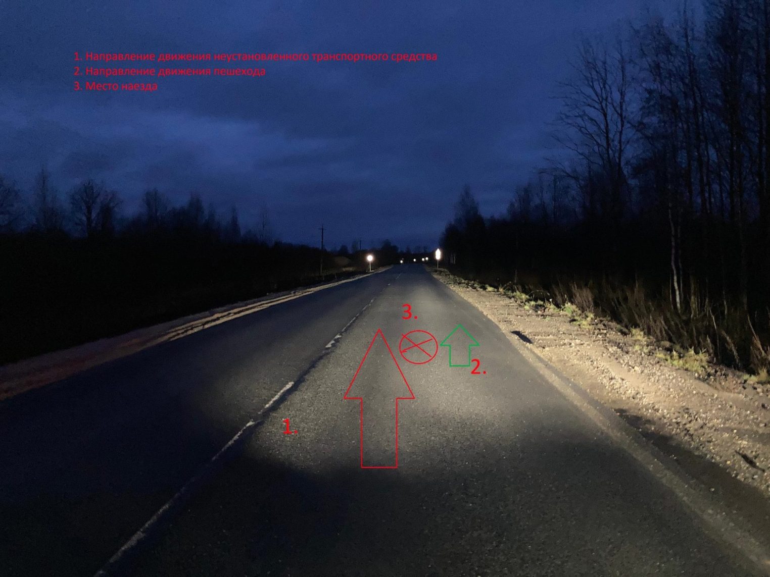 Лихач сбил женщину на костромской трассе и скрылся