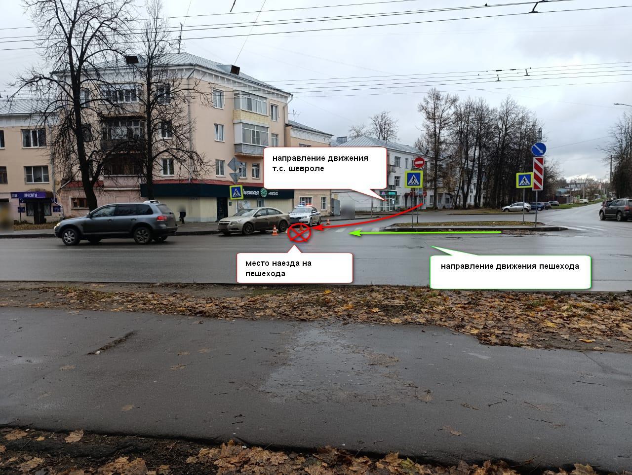 На пешеходном переходе водитель сбил костромичку