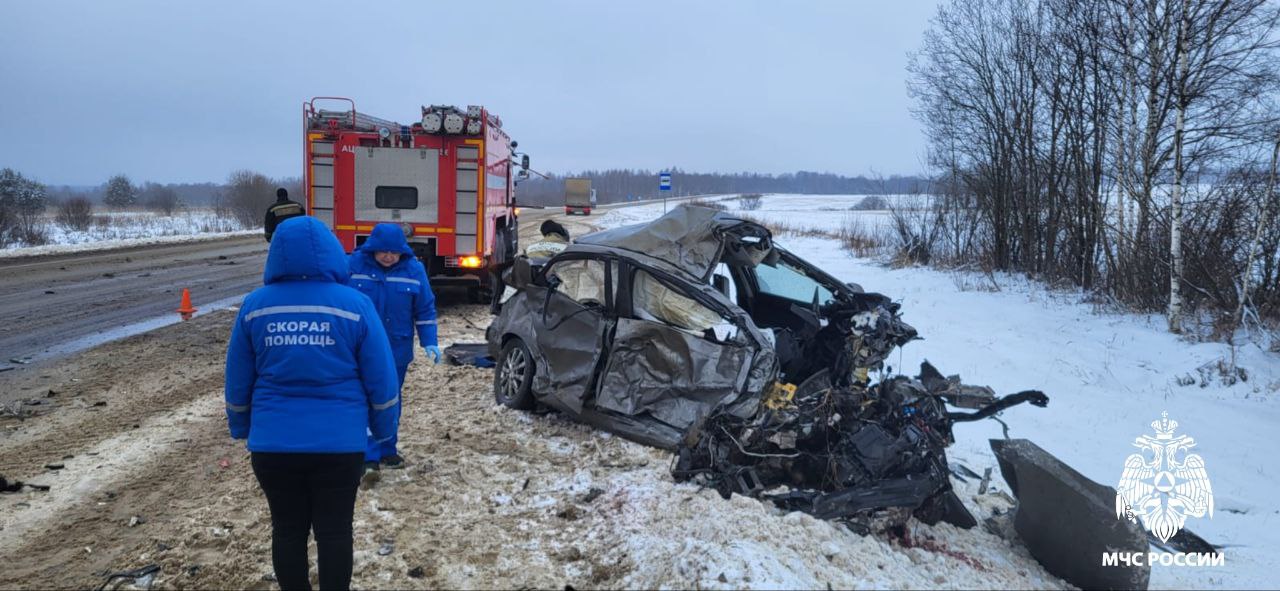 Человек погиб в жестком ДТП с фурой на костромской трассе