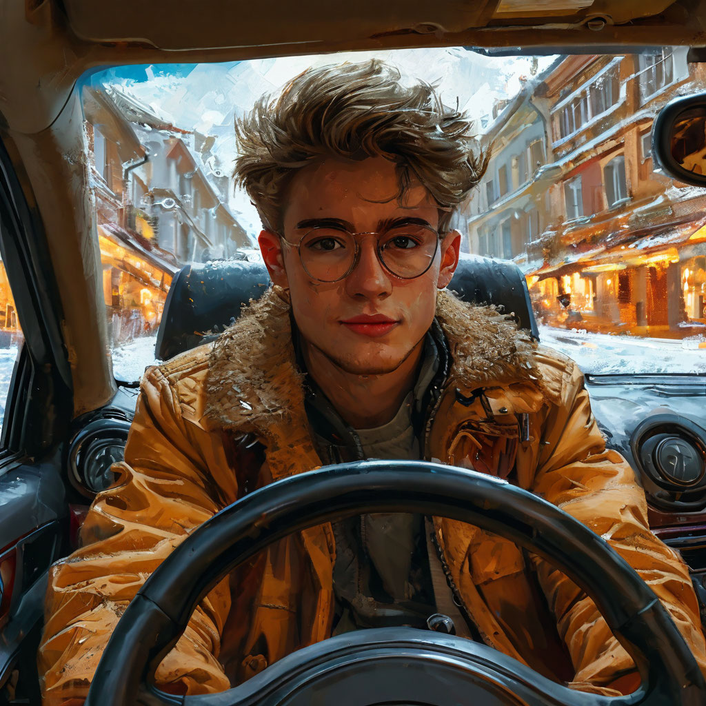 14-летнего подростка за рулем папиной машины поймали в костромском райцентре