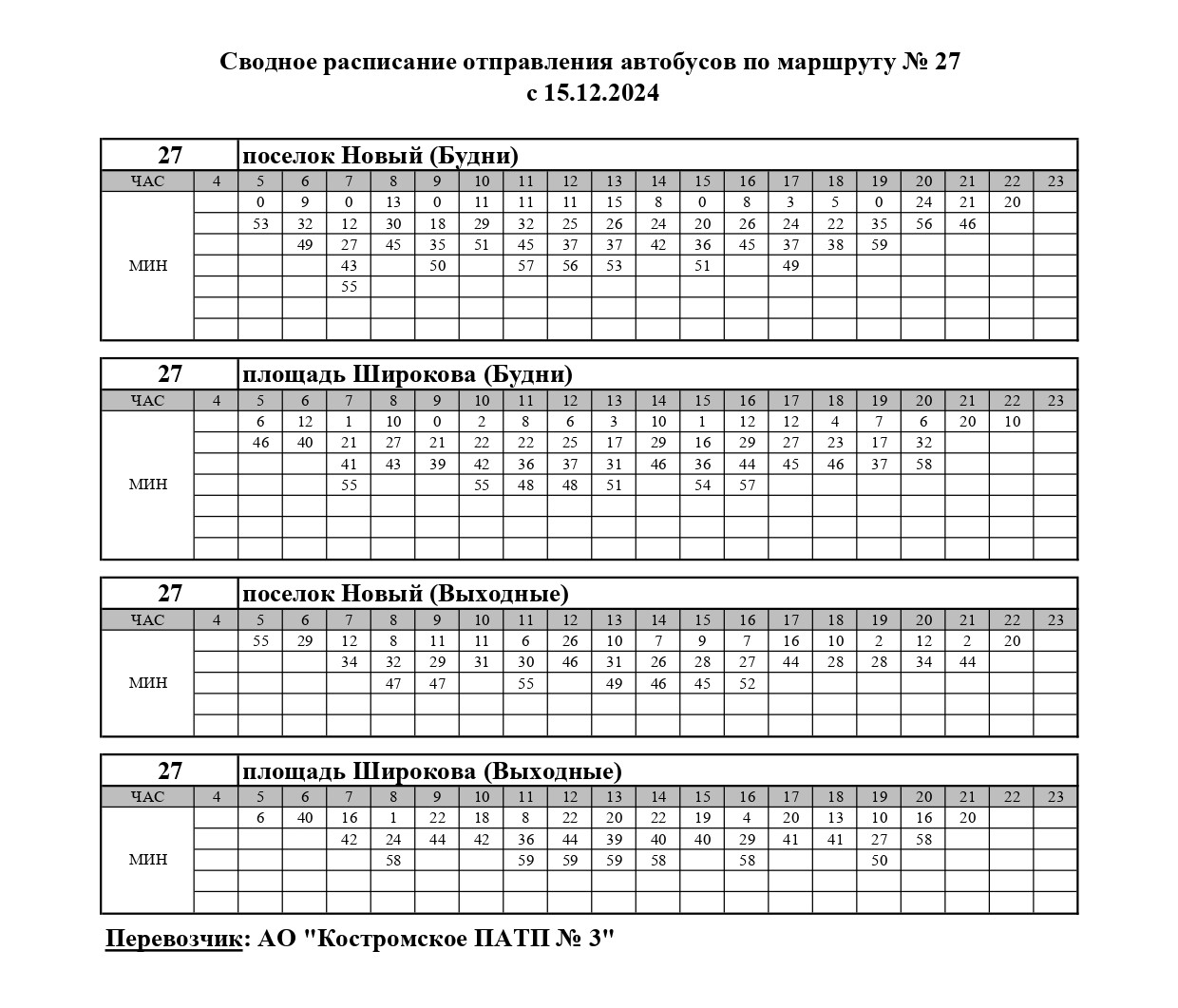 Городской автобус подстроится под "Ласточку" в Костроме