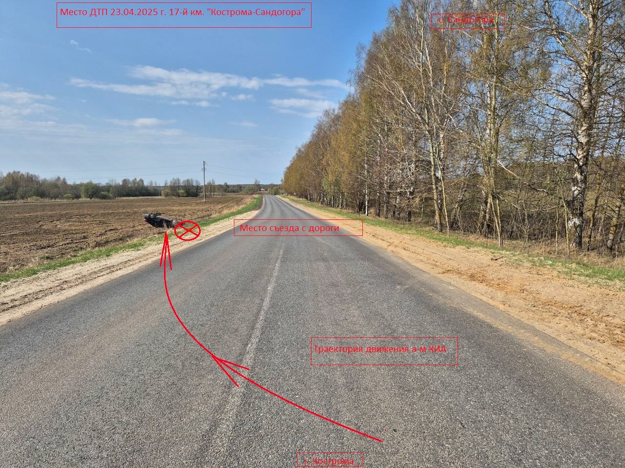 «Перевертыш» едва не погубил водителя на костромской трассе