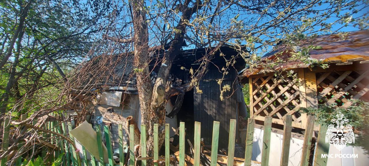 Вместо пара дачная баня под Костромой дала огня