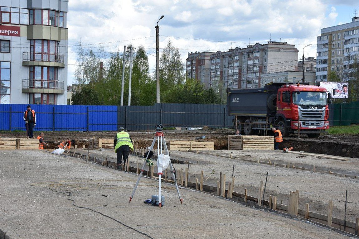 Строительство модульного бассейна стартовало в Костроме