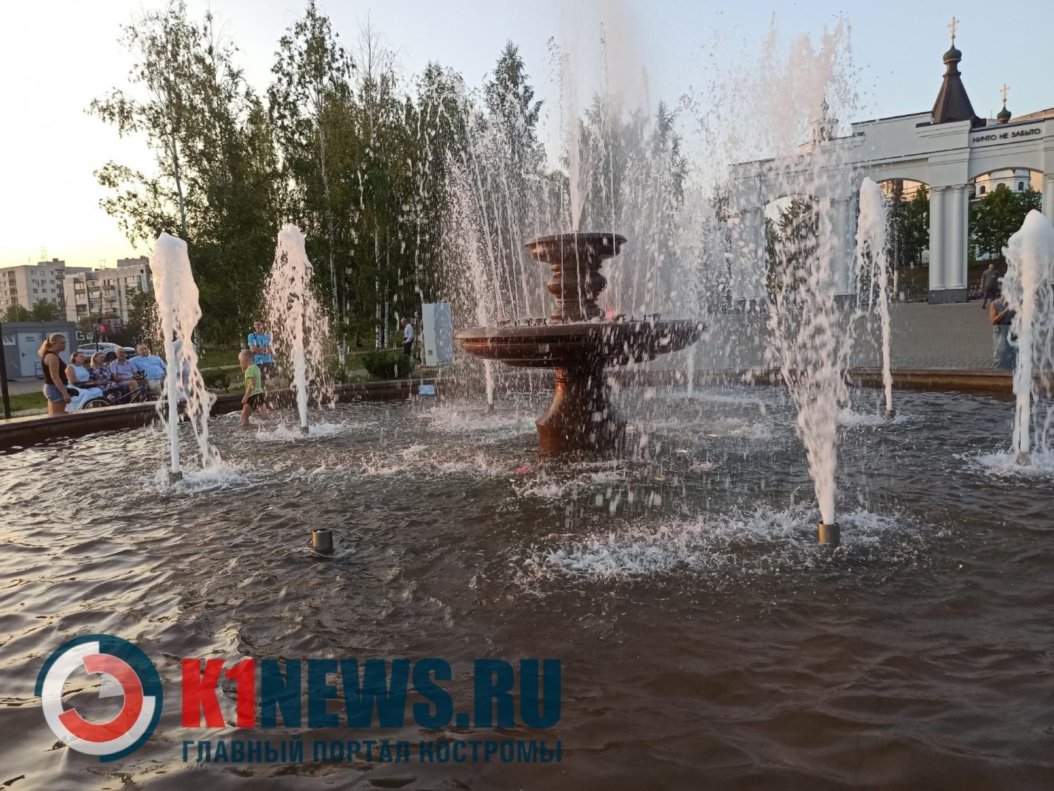 Фонтан в Парке Победы лишился части струй