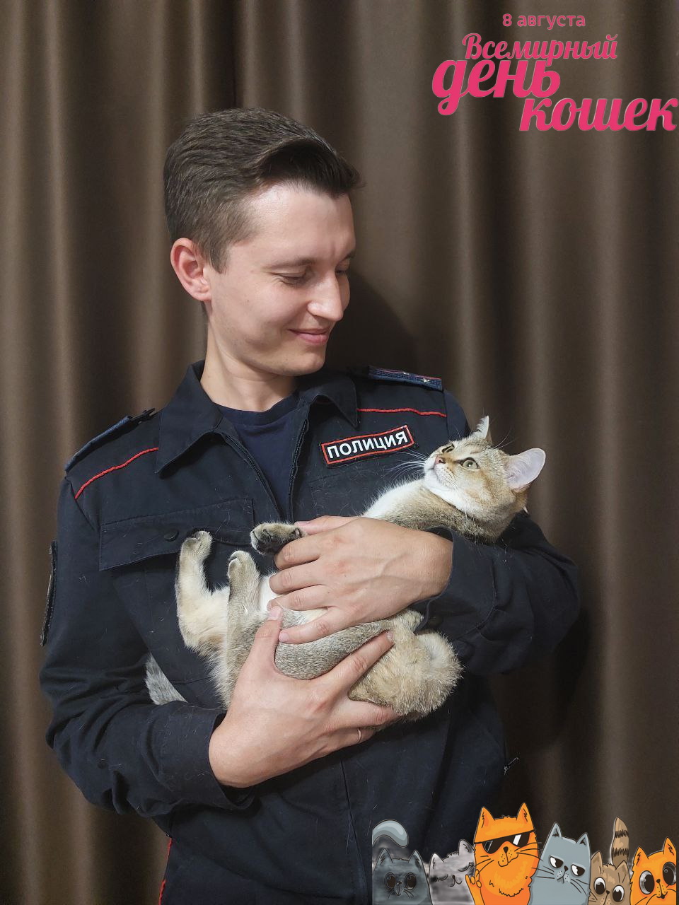 Полицейские Костромы показали своих кошек