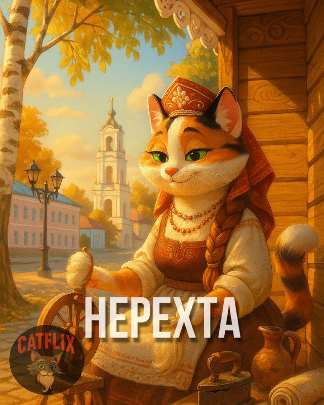 Нейросеть превратила старинный костромской город в рыжую кошечку