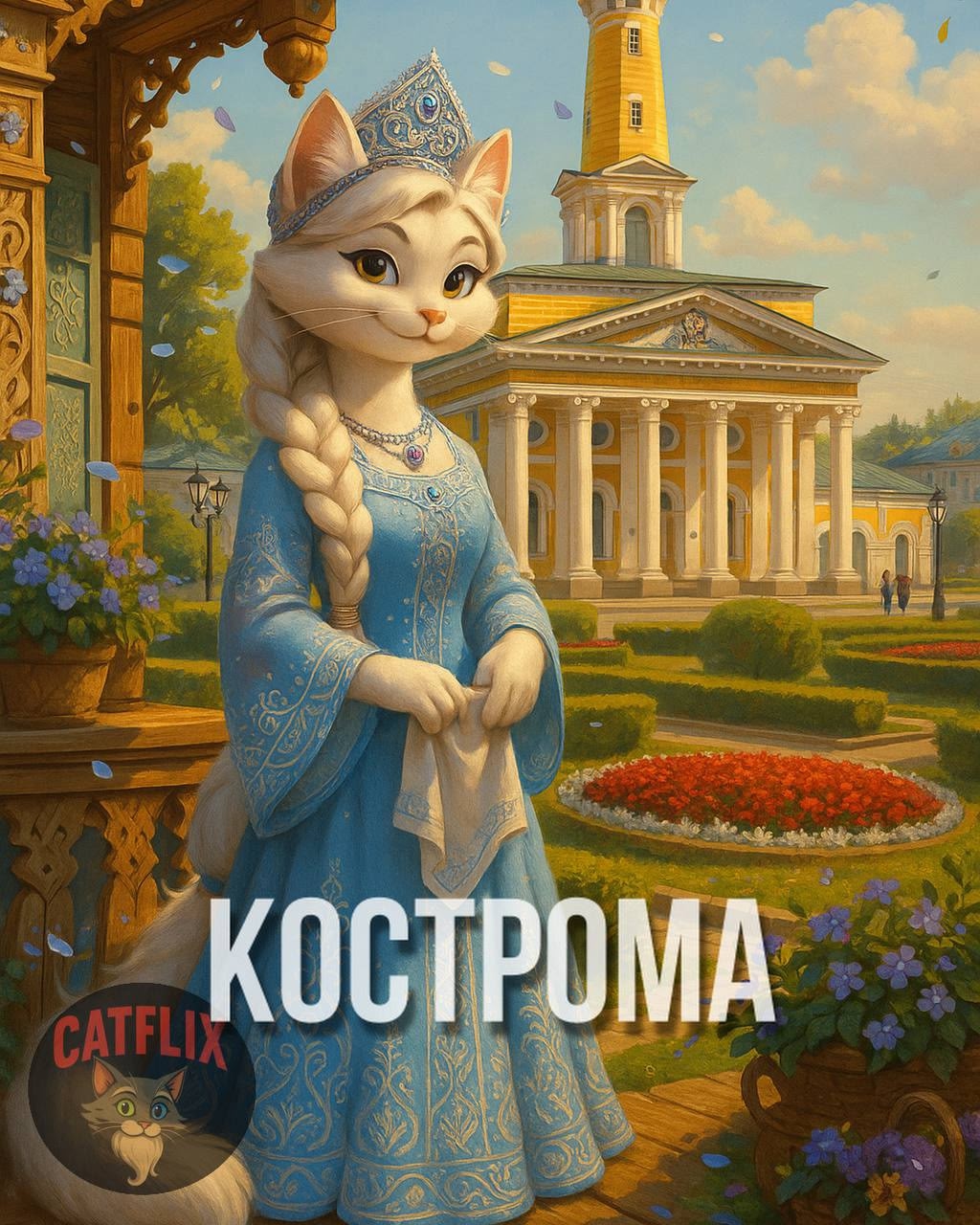 Кострома стала белой и пушистой