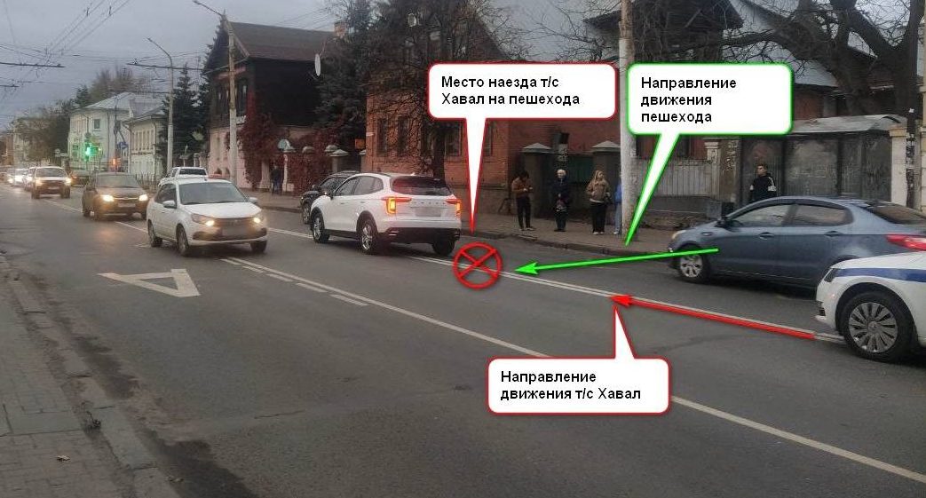 Юноша попал под колеса иномарки на дороге в Костроме