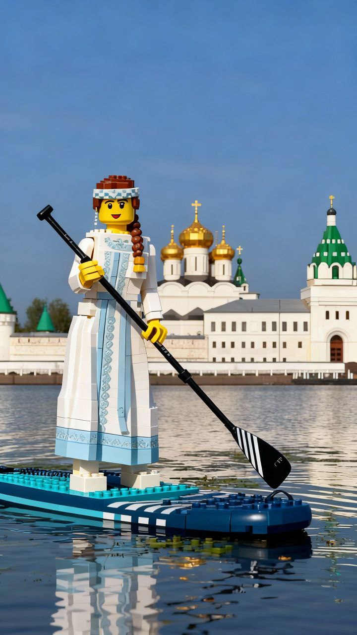 Нейросеть превратила Кострому в конструктор LEGO