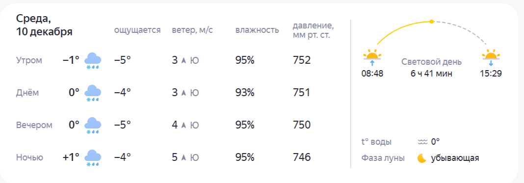 Прогноз погоды в Костроме: ждать ли костромичам декабрьского снега
