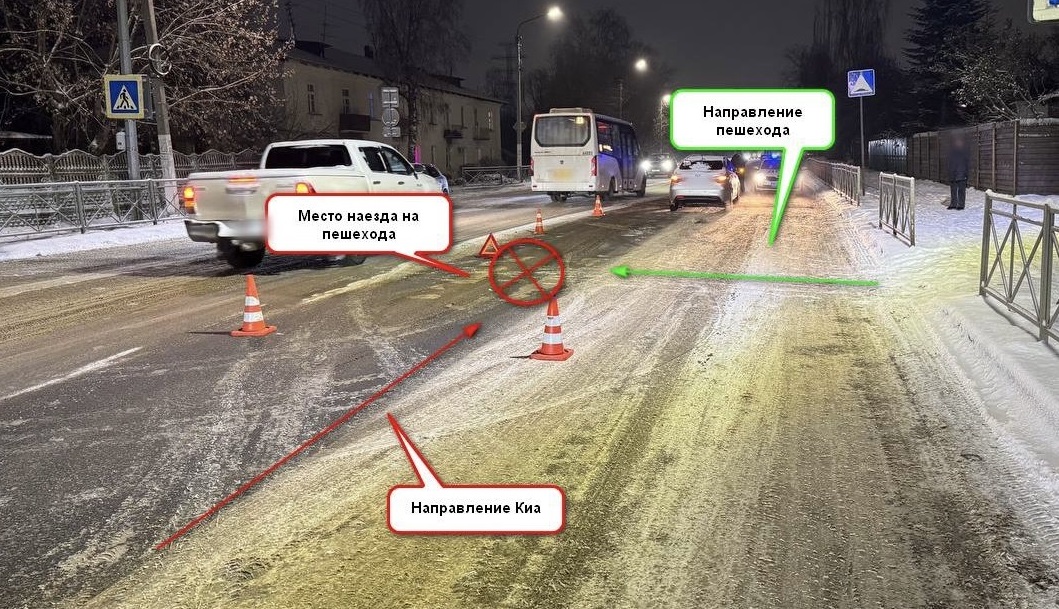 Костромичка попала под машину на зебре